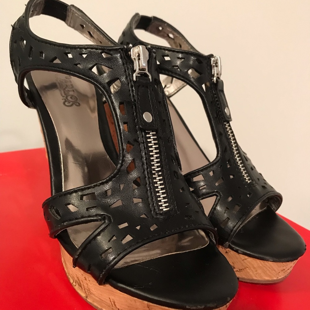 Sexy Carlos Santana Wedge Sandals size 6.5